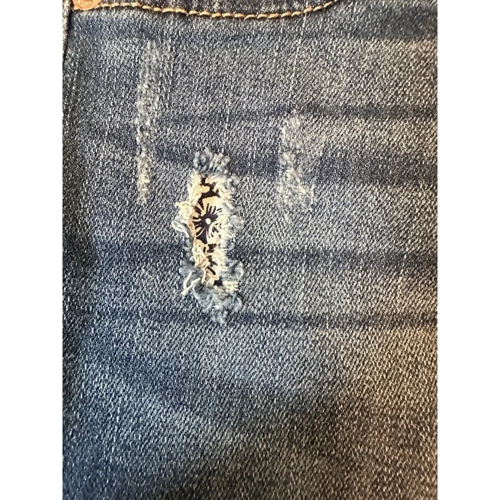 Cat & Jack Jegging Size 14 Blue Denim Distressed High Rise Skinny‎ Casual NWT